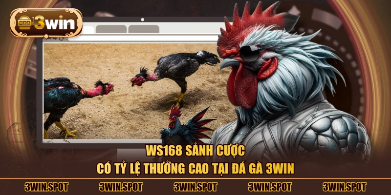 WS168 sảnh cược có tỷ lệ thưởng cao tại đá gà 3WIN