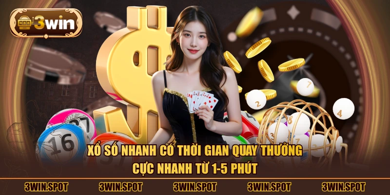 Xổ số nhanh có thời gian quay thưởng cực nhanh từ 1-5 phút